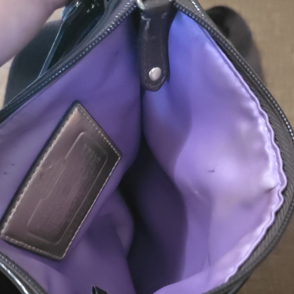 Coach Dark Brown Signature Crossbody Bag - Picture 3 of 4